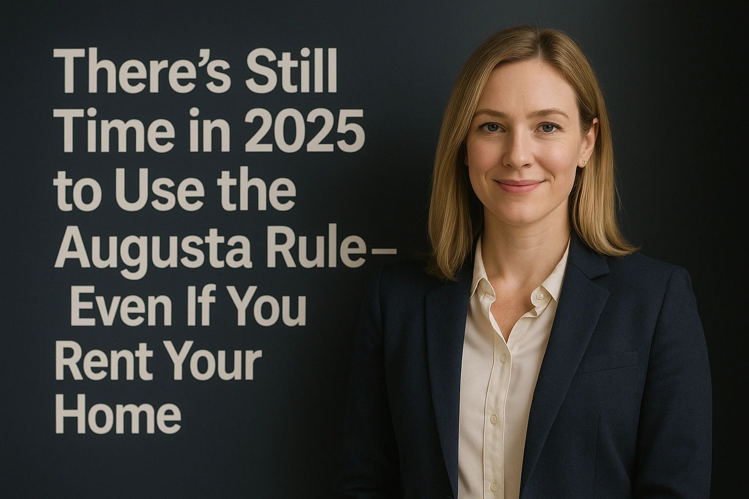 There’s Still Time in 2025 to Use the Augusta Rule – Even If You